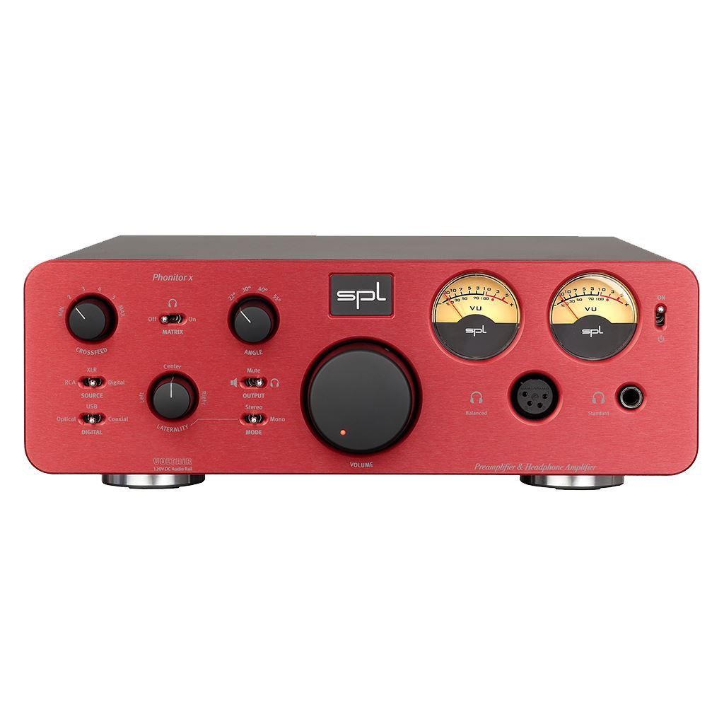 SPL Phonitor X Headphone Amp Headphone Amplifiers SPL Red Without DAC