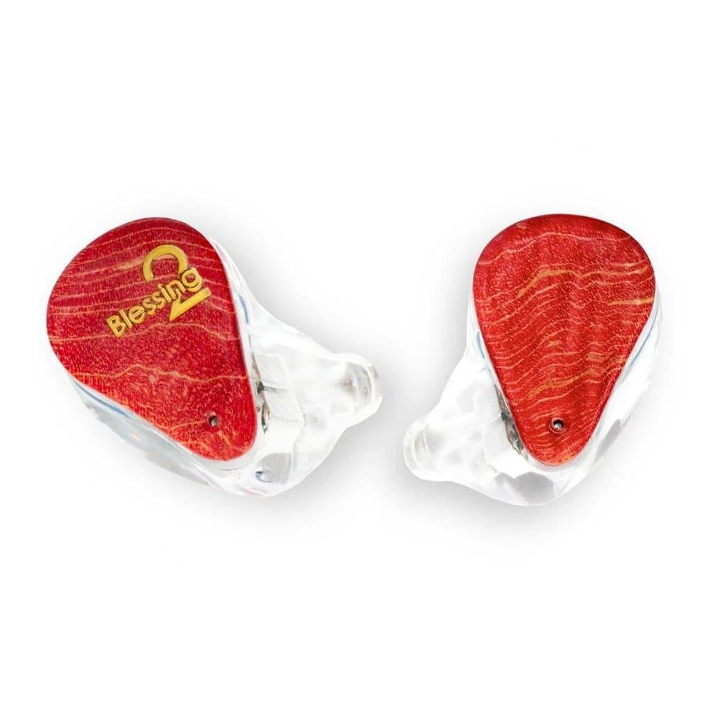 Moondrop Blessing 2 In-Ear Monitor Headphones Red & Red Faceplates | Available on Headphones.com