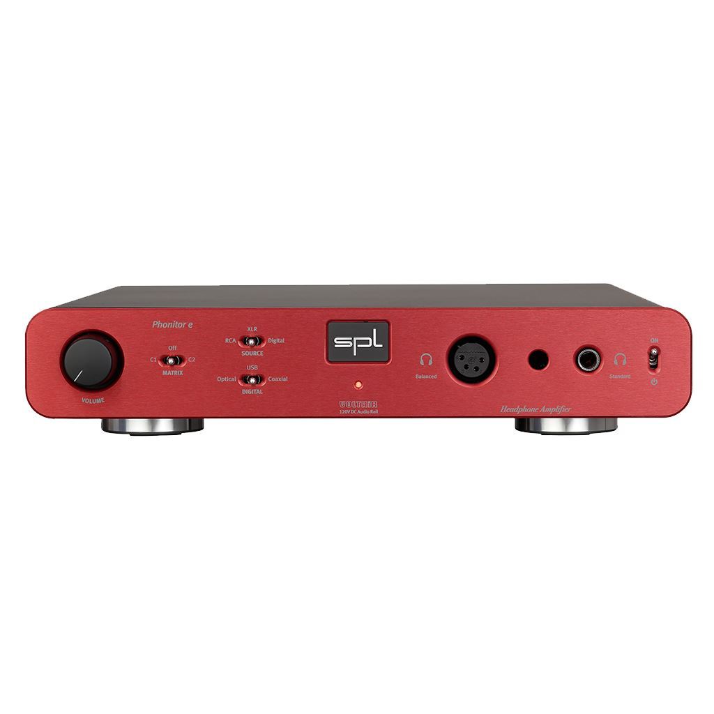 SPL Phonitor E Headphone Amp Headphone Amplifiers SPL Red Without DAC 